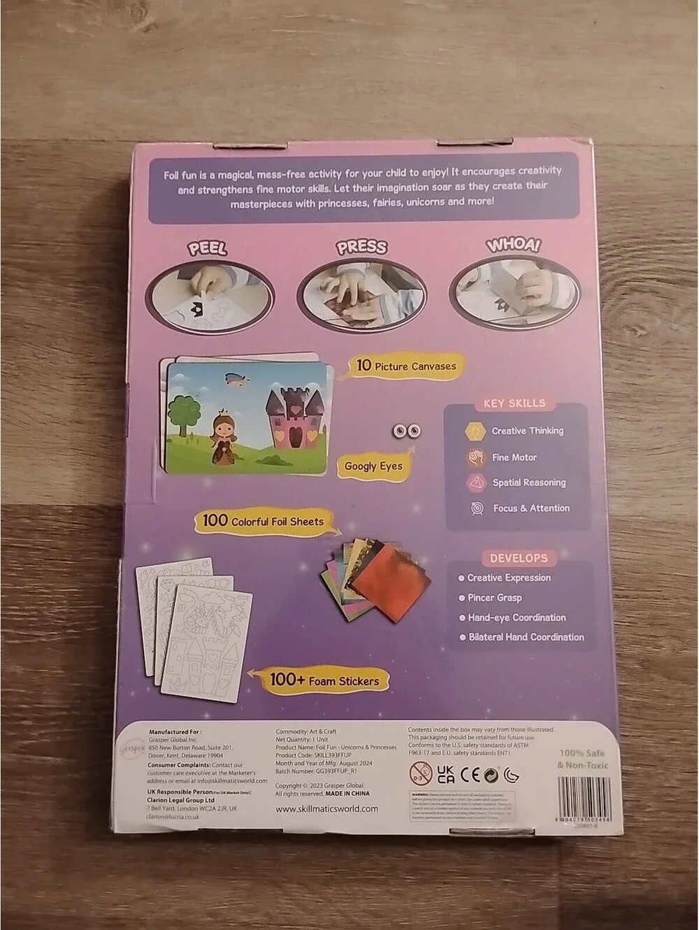 Skillmatics Foil Fun - Unicorns & Princesses, No Mess Art For K Toy